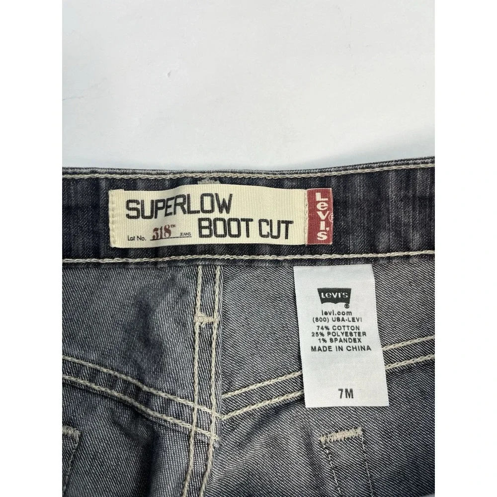 Levis 518 Superlow Bootcut Jeans Women's Size 7 / 30x31 Y2K Vintage Flare Preppy